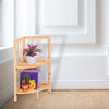Corner Shelf/Shelving Rack Unit Display Stand Decoration Plants Natural Wood
