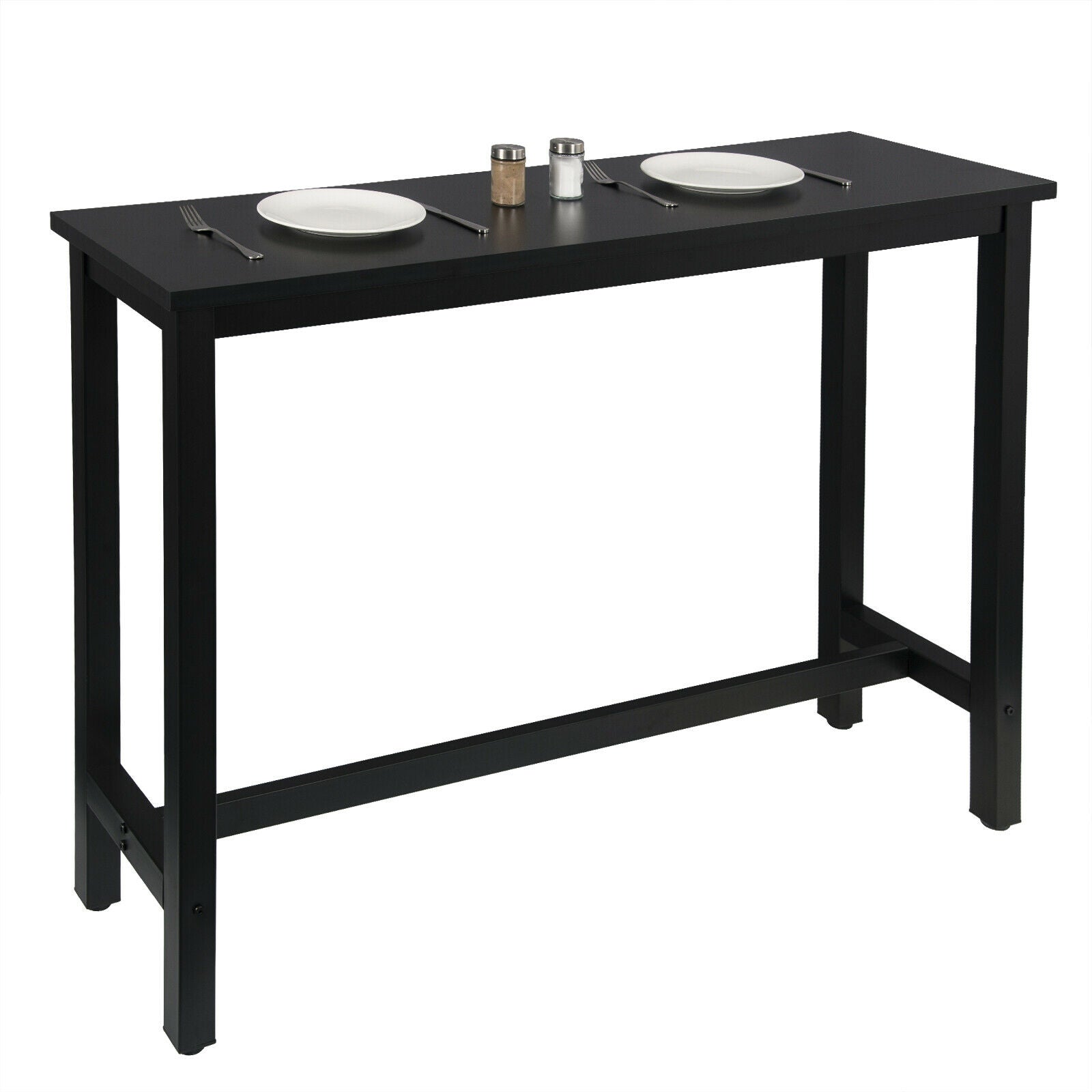 Bar Table Breakfast Kitchen Dining Room Restaurant Coffee Public Table MDF Metal