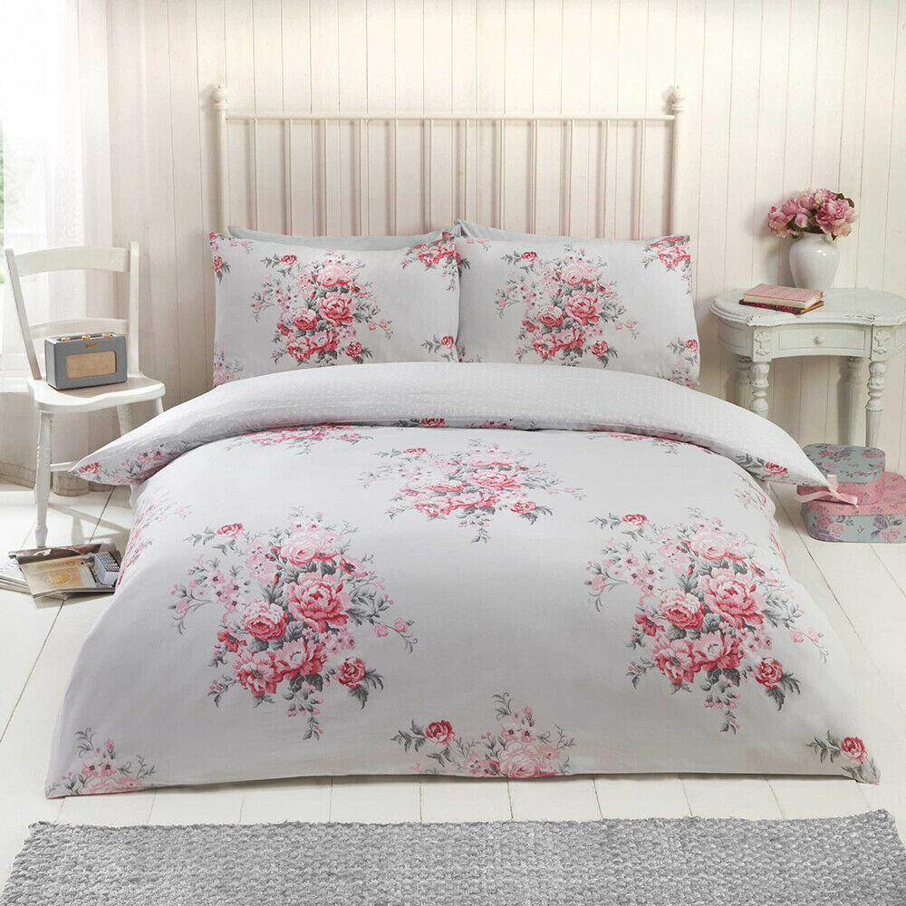 THERMAL 100% BRUSHED COTTON FLANNELETTE QUILT DUVET COVER BED SET COSY WARM SOFT