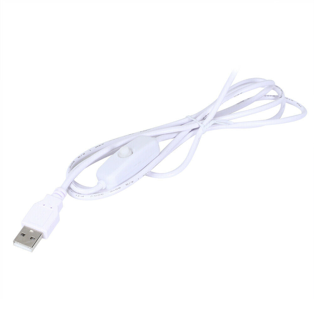 White Coffee Table Bedside Side Table 2 Shelves Storage Nightstand Furniture LED