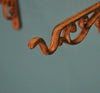 Set of 2 Cast Iron Wall Bracket Garden Hanging Basket Planter Hook (20cm)