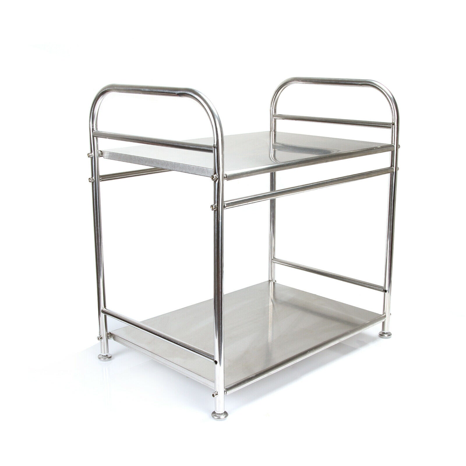 2 Tier Kitchen Shelf Stainless Steel Microwave oven Rack Stand Storage Holder