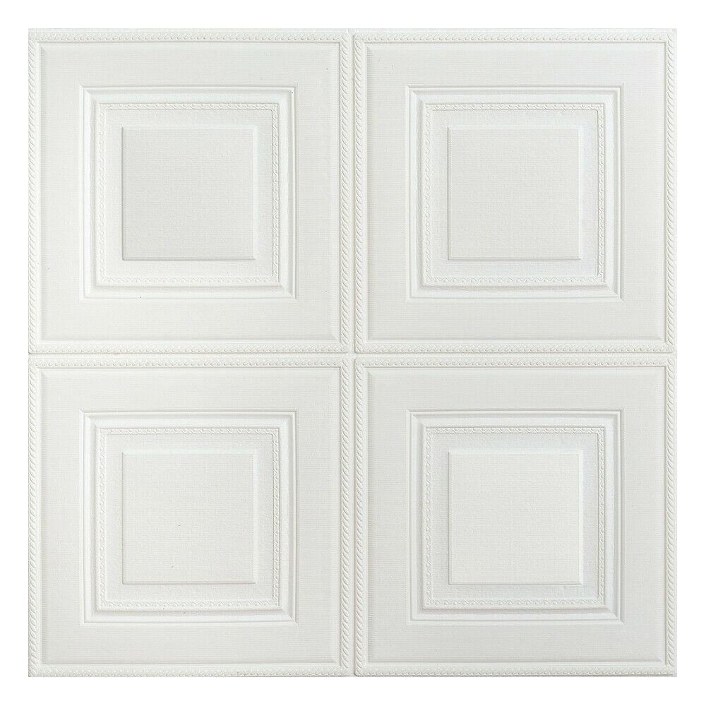 10Pcs 3D Realistic Brick Effect Wall Sticker Panels Background Square 70*70cm UK