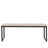 Set of 2 Coffee Tables Side Table Industrial Wooden Top Metal Frame Furniture