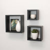 Cali Wall Floating Cube Box Shelf/Shelves Set of 3 Walls Storage Shelving Unit