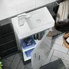 Cloakroom Bathroom 400 Light Grey Basin Sink Vanity Unit Floor Standing |Nanuya