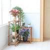 Tall Corner Garden Wooden Planter Plant Stand Steps Herb Flower Timber Holder UK