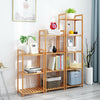 3/4/5 Tier Bamboo Wood Ladder Storage Display Unit Plant Flower Book Shelf Rack