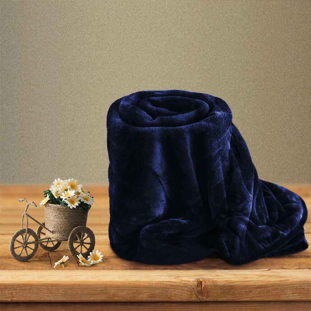 Luxury Blanket Large Sofa Throw Fleece Faux Fur Single Double & King