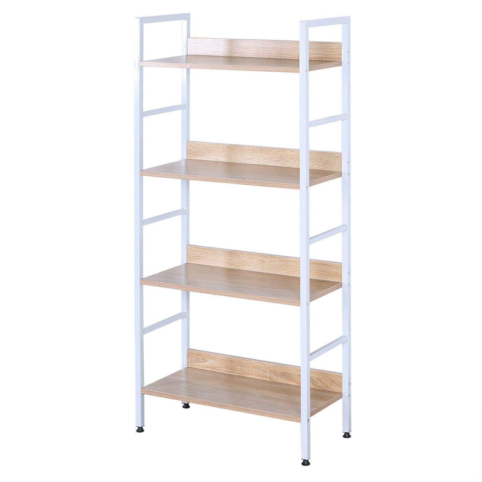 3/4/5 Tier Ladder Shelf Storage Shelving Unit Bookcase Corner Rack Display Stand