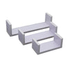 Set of 3 U Shape shelves Floating Wall Shelve Home Decor Storage Wood Shelf Unit