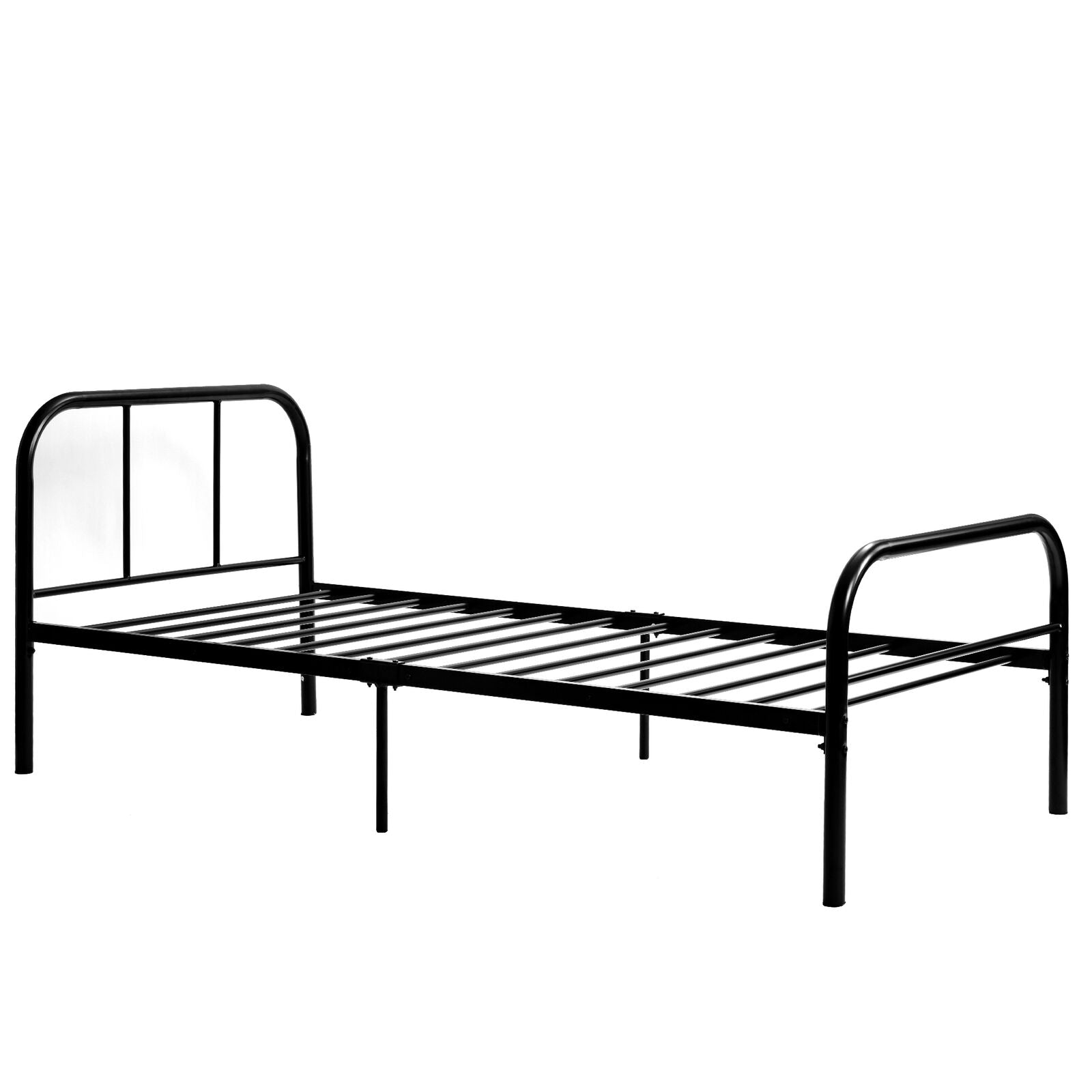 Single Metal Bed Frame 3ft Single Bedstead Bedroom Furniture for Adults Kids