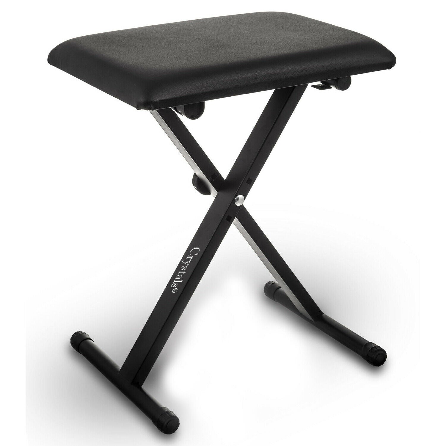 HEIGHT ADJUSTABLE RECTANGULAR FRAME FULL SIZE MUSIC PIANO KEYBOARD STAND & CHAIR
