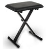 HEIGHT ADJUSTABLE RECTANGULAR FRAME FULL SIZE MUSIC PIANO KEYBOARD STAND & CHAIR