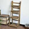 3&4 Tier Wooden Ladder Shelf Storage Home Display Unit Plant Flower Shelves