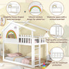 3ft Children's Bunk Beds Solid Pine Wood Kids Treehouse Single Bed Frame HT