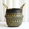 Elegant Seagrass Belly Basket Bag Garden Decor Laundry Storage Plant Pot Basket