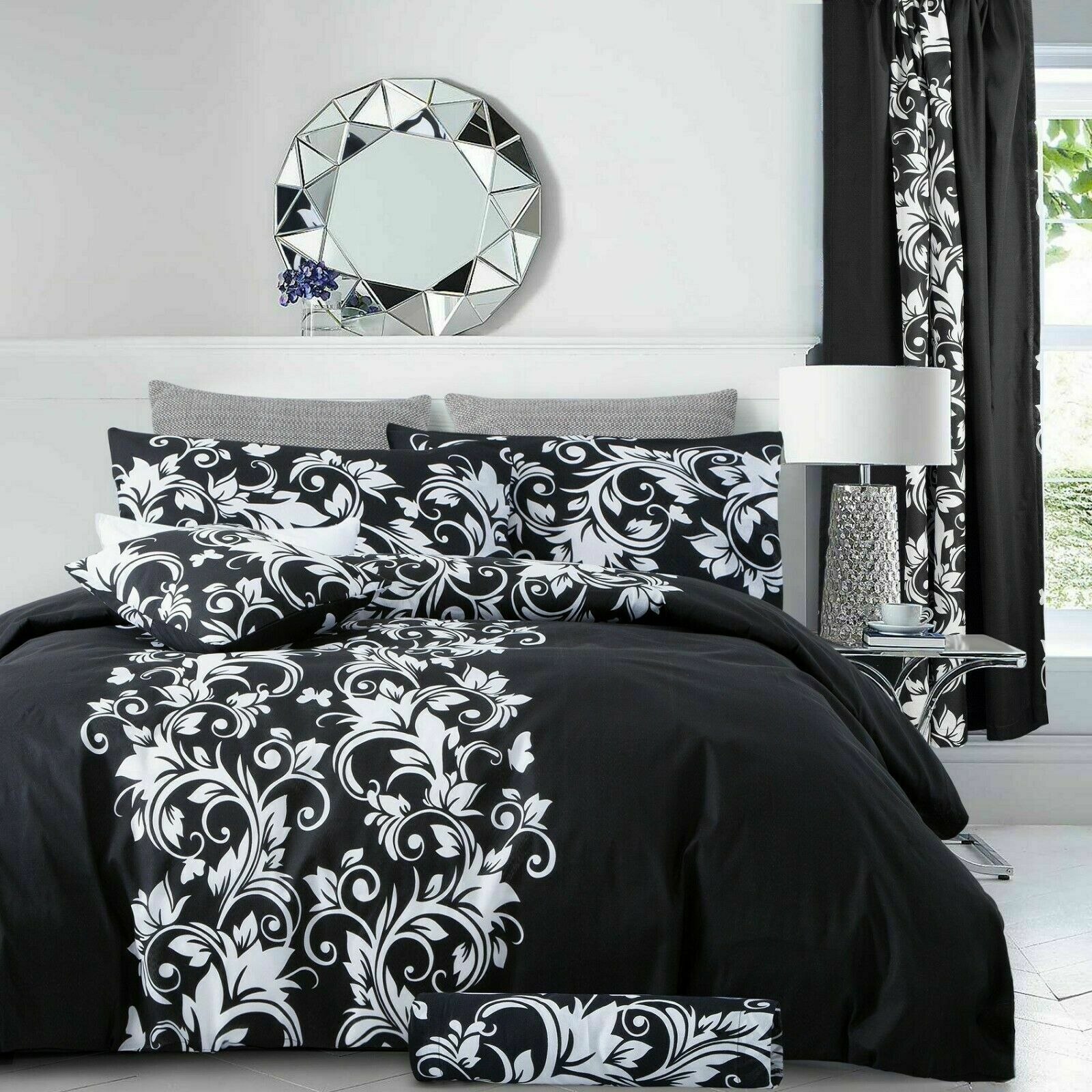 Multicoloured Printed Duvet Set Quilt Cover Bedding Set Single Double King Size