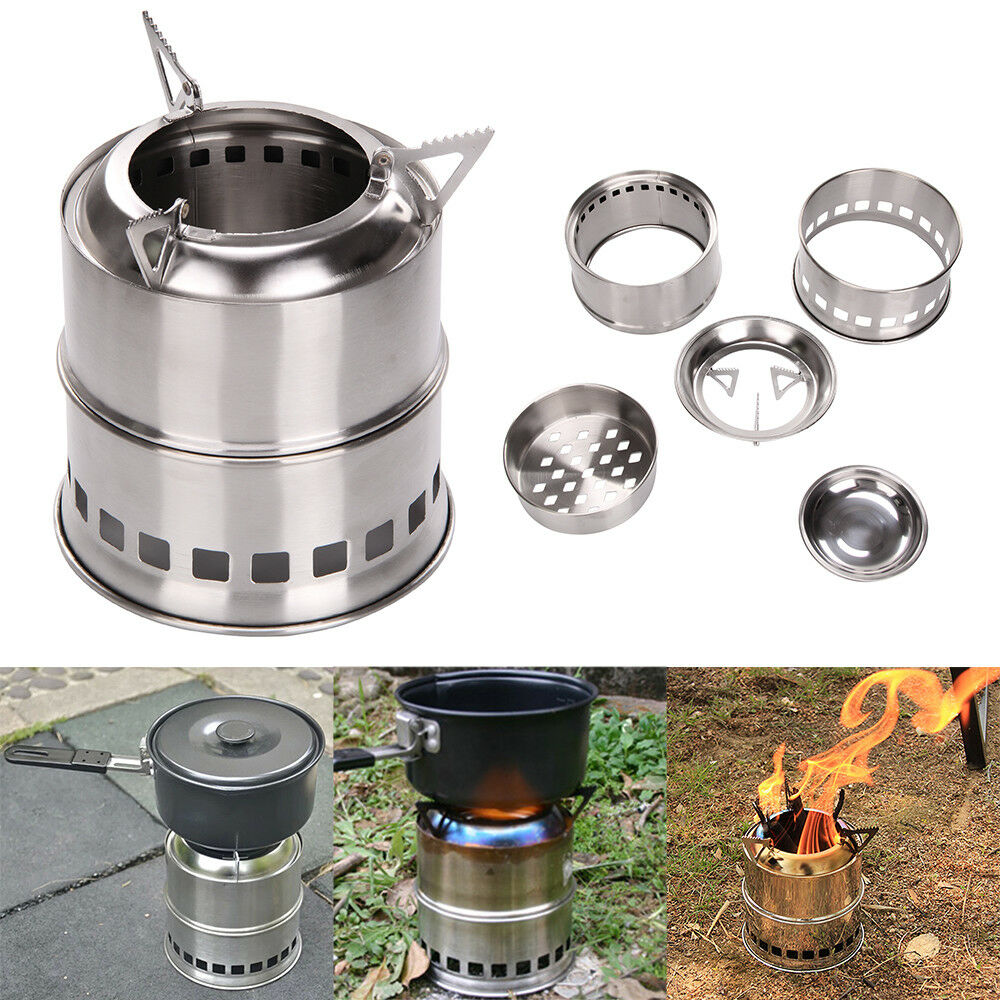 Outdoor Portable Wood Burning Stove Stainless steel Stove Party UK