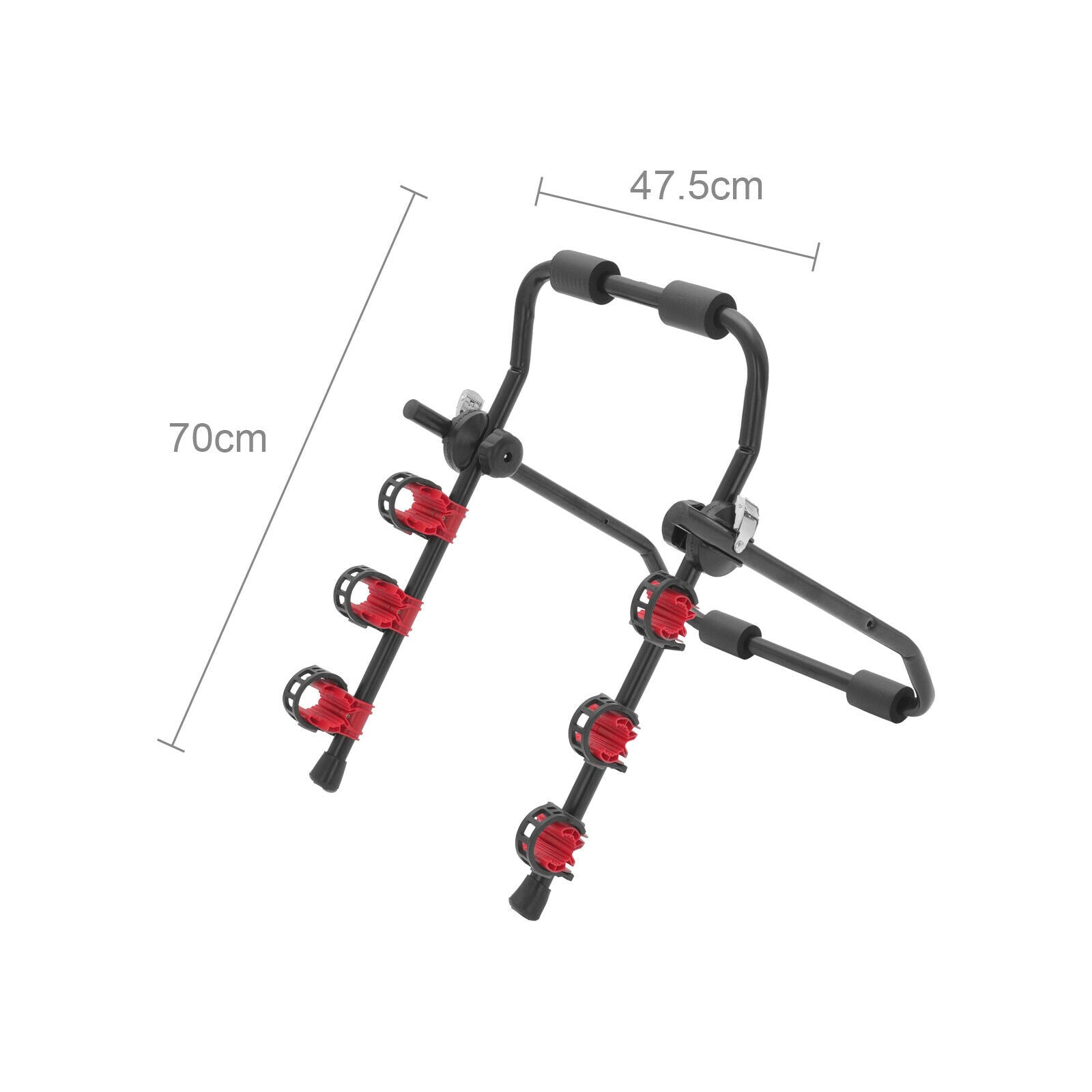 3 BICYCLE BIKE CAR CYCLE CARRIER RACK UNIVERSAL FITTING SALOON HATCHBACK ESTATE