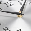 50cm Clear Diamante Beaded Jewelled Black Metal Spike Sunburst Wall Clock UK