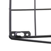 Simple Style Wire Magazine Newspaper Basket Wall Mounted Post Storage Rack Black