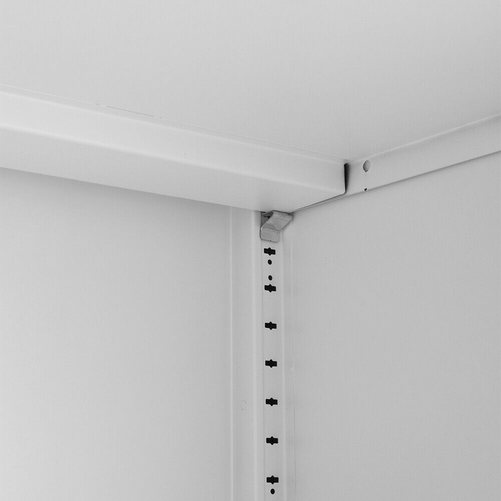 2 Door Filing Cabinet Office School Metal File Document Storage Shelf Cupboard