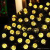 30 Solar String Lights Outdoor Warm White Fairy Garden Lamps Bubble Globe Party
