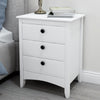 1/2x Modern 3 Drawer Chest of Drawers Bedside Table Nightstand Bedroom Furniture