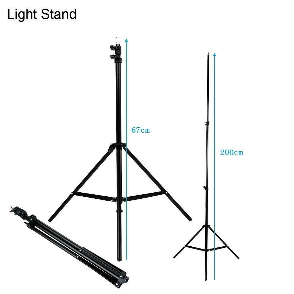 2x Softbox Continuous Lighting Kits Photo Studio Photography with Light Stand