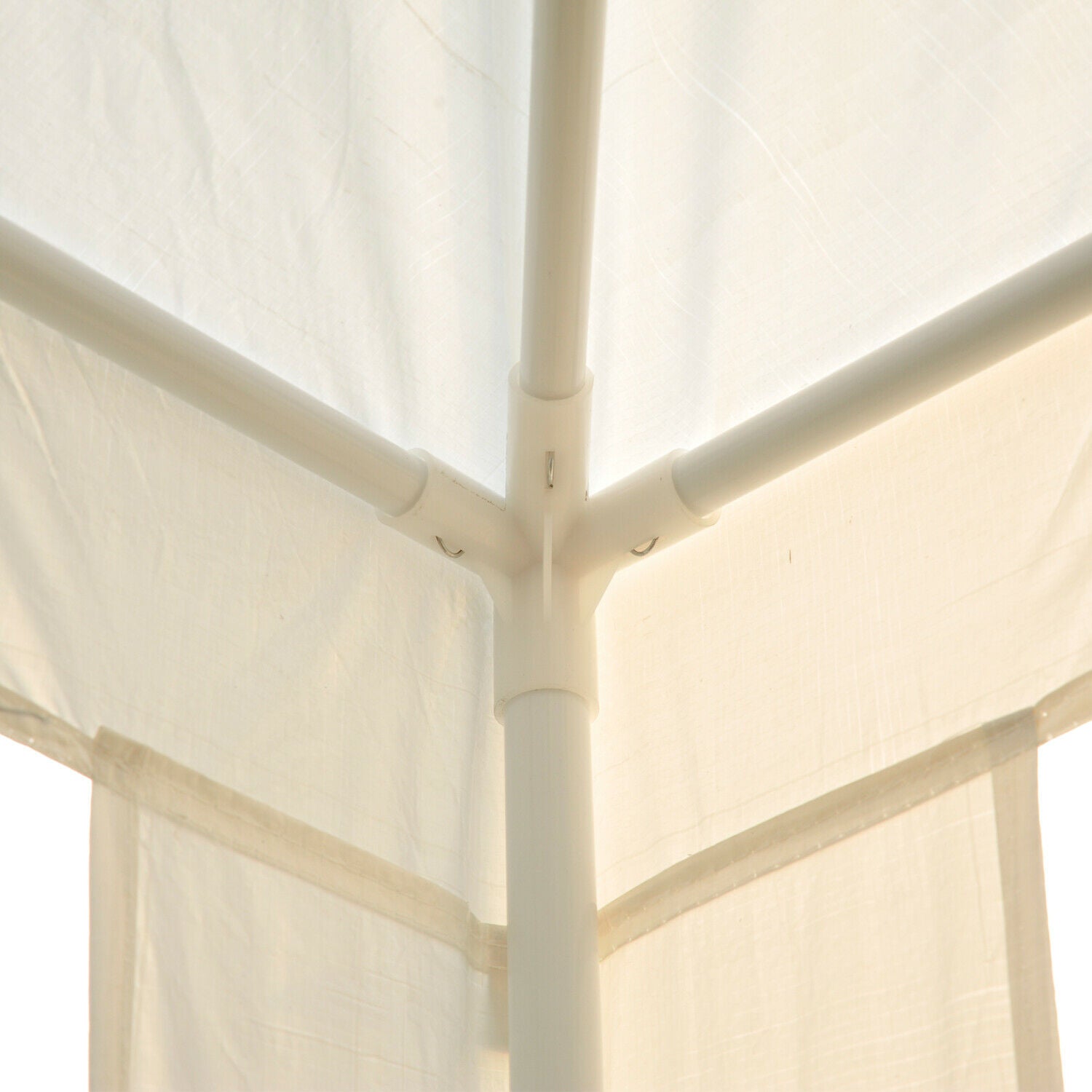 2.7x2.7M Garden Heavy Duty Gazebo Marquee Tent Wedding Canopy White