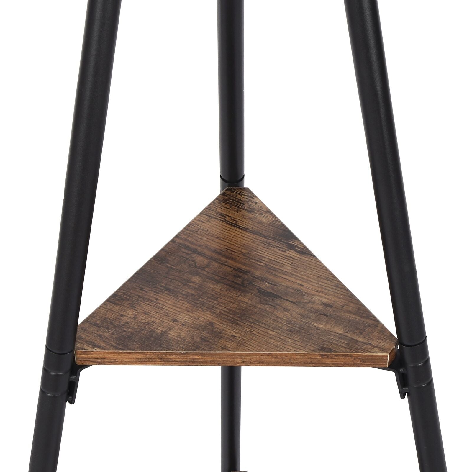 Tall Coat Stand 9 Hooks Clothes Storage Shelves Hat Freestanding Hallway Bedroom