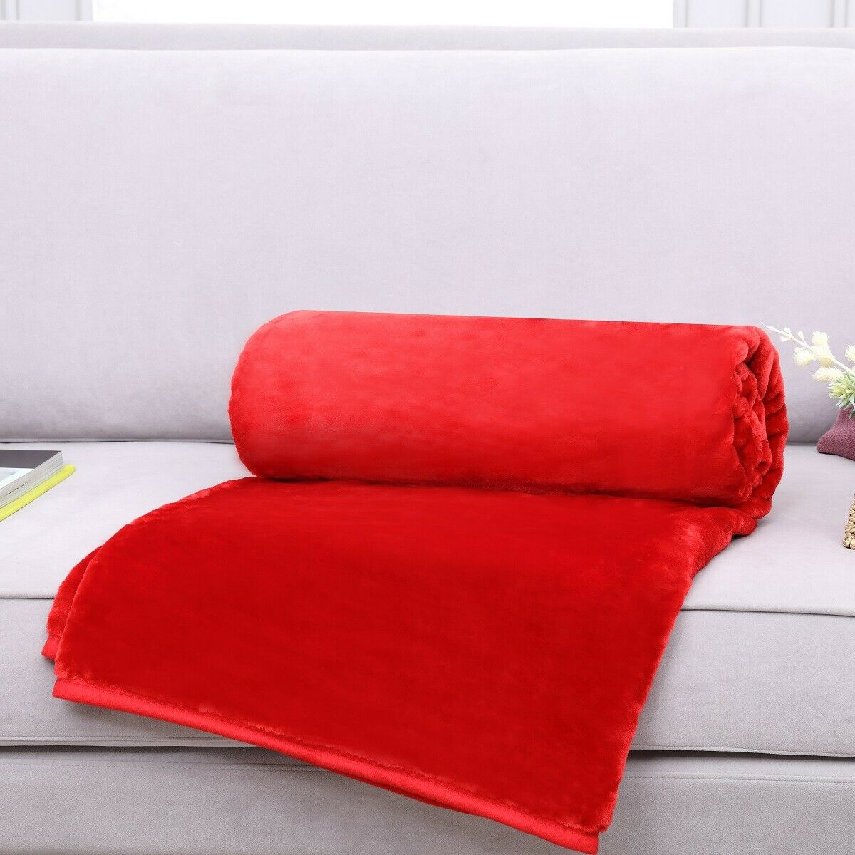 Luxury Blanket Large Sofa Throw Fleece Faux Fur Single Double & King