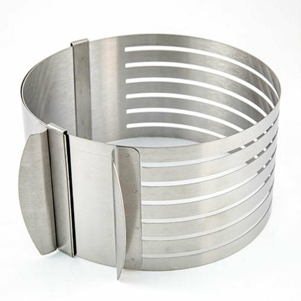 Adjustable 6 Layer Cake Slicer Cutting Guide 16 to 20 cm High Quality 430