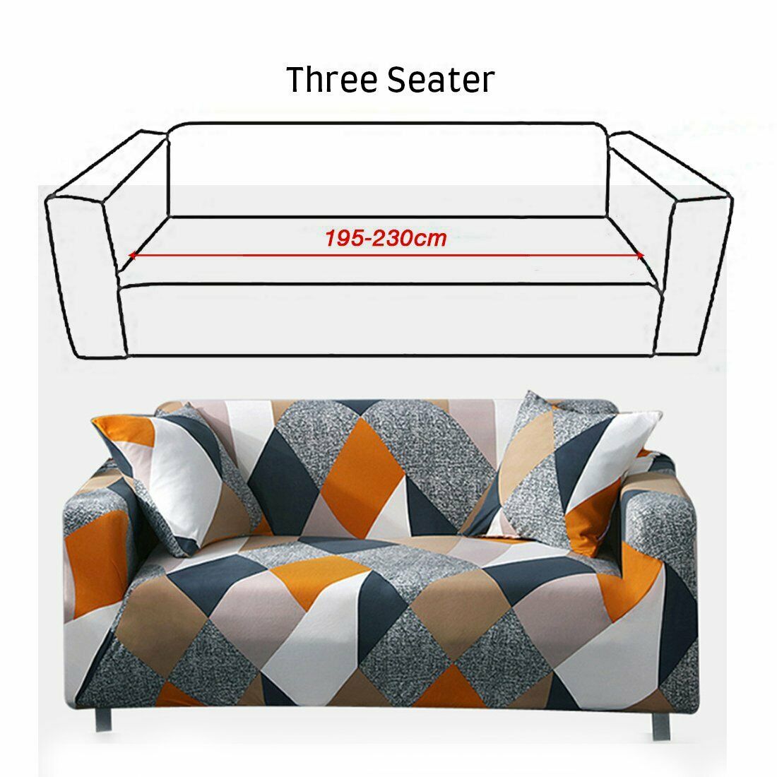 2/3 Seater Elastic Sofa Covers Slipcover Settee Stretch Floral Couch Protector