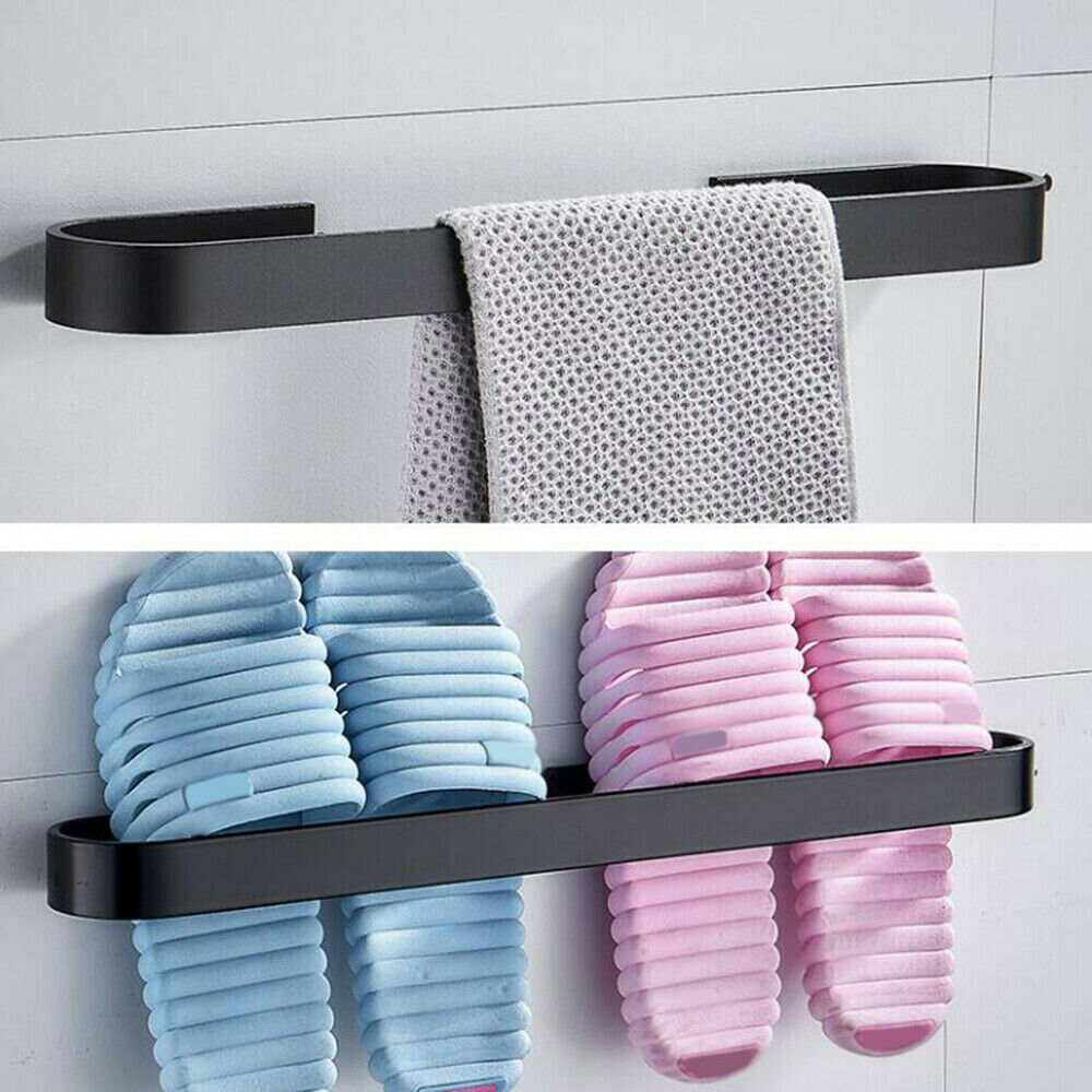 25cm New Towel Rail Rack Holder Wall Mounted Bathroom Shelf Stainless steel UK