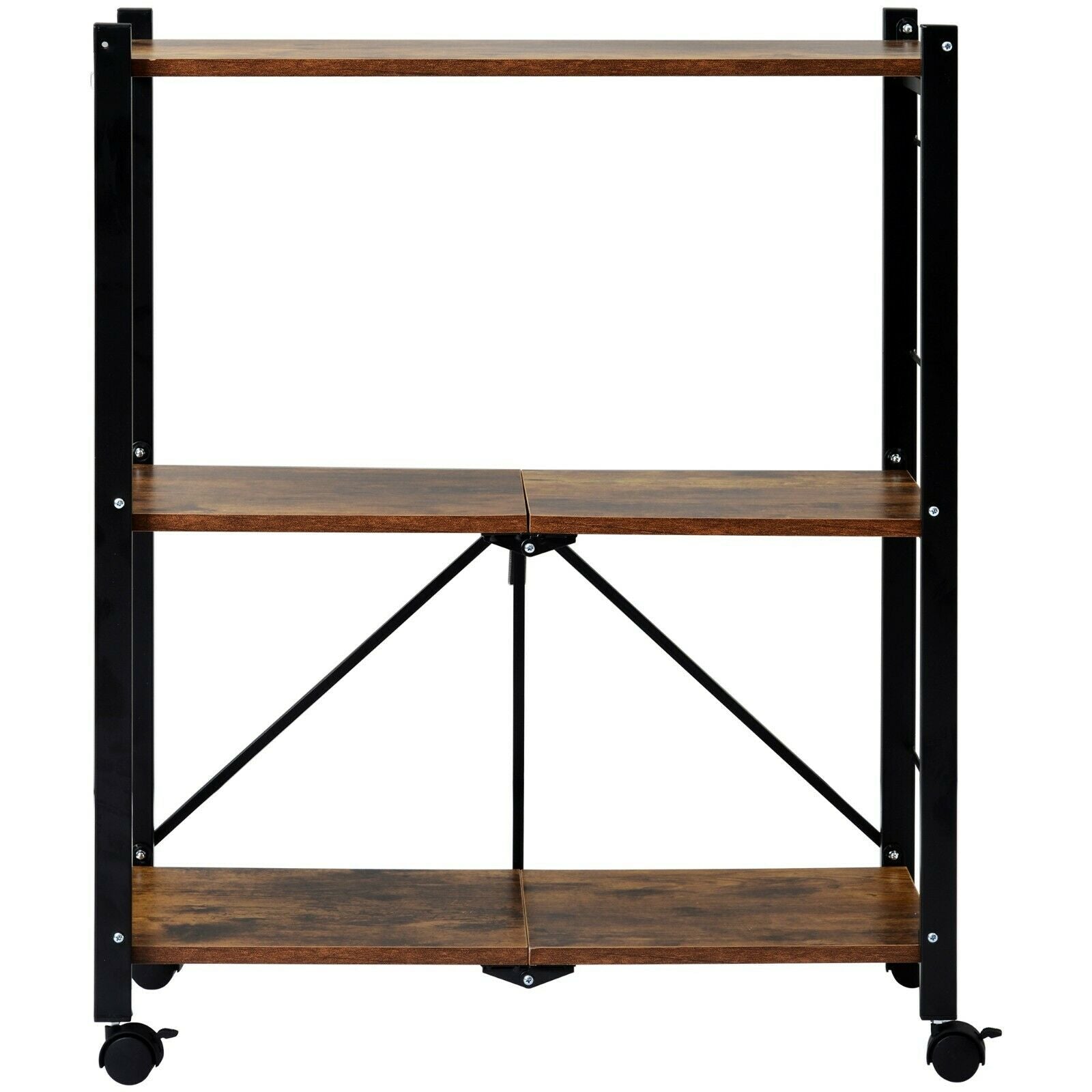 Kitchen Storage Trolley Cart Rolling Drawer Cupboard Shelves With Locking Wheels
