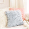 45x45cm Home Decoration Soft Fur Fluffy Sofa Pillow Case Plush Cushion Cover
