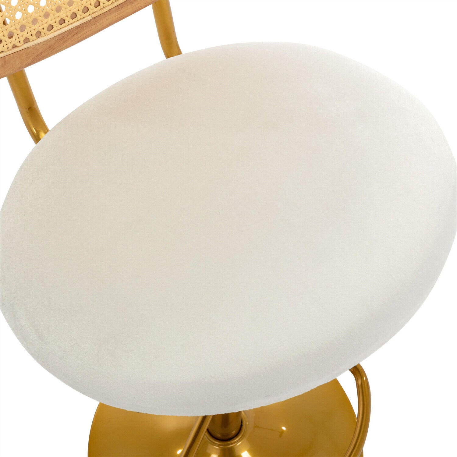 Bar Stools Set of 4 Swivel Counter Barstools w/ Back for Home Kitchen Breakfast