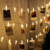 30 LED Hanging Picture Photo Peg Clip Fairy String Lights Party Bedroom Decor