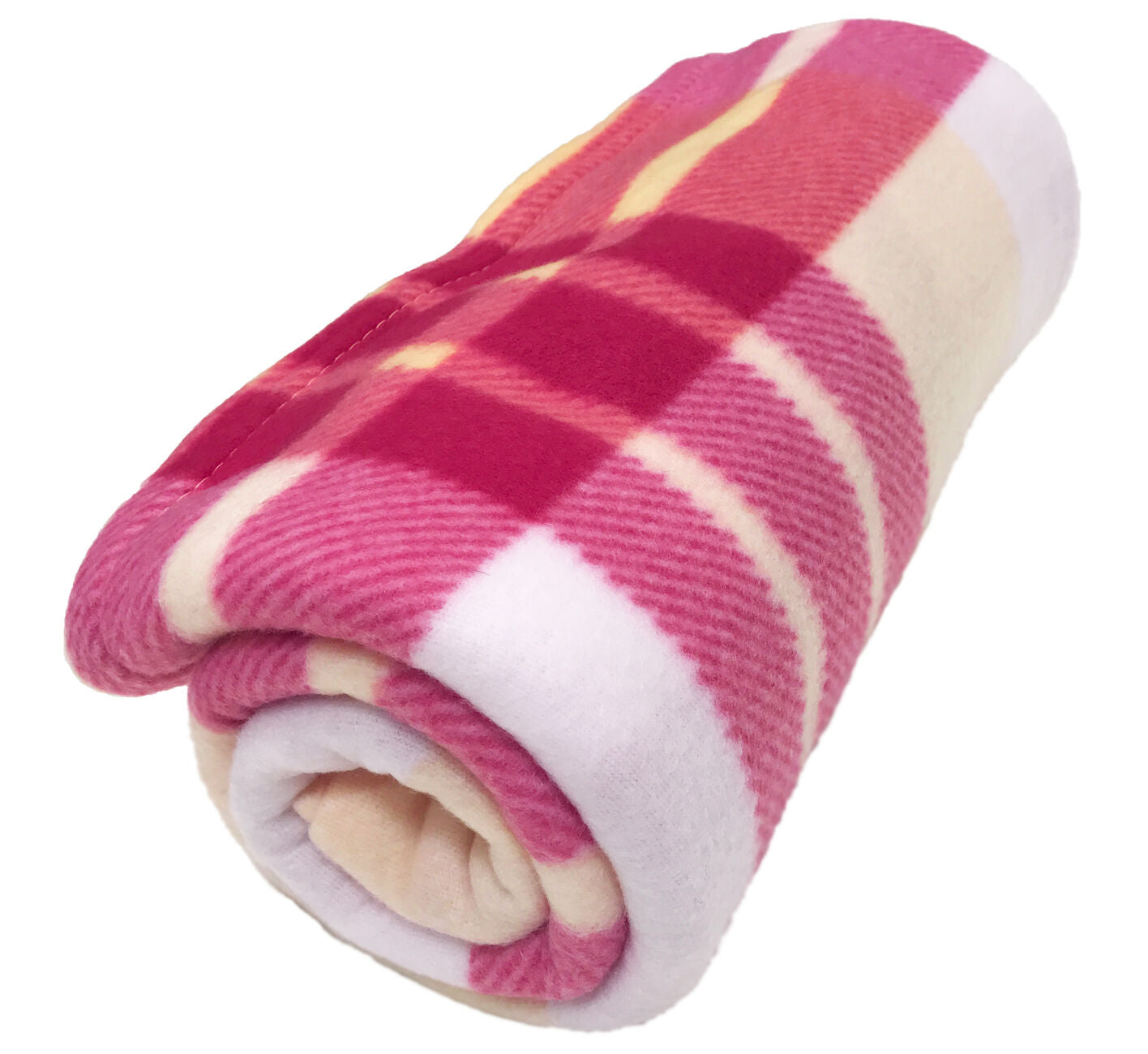 Tartan Fleece Throw Soft Warm Check Sofa Home Bed Blanket Car Travel Large Cover