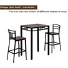 Breakfast Bar Dining Table and 2 High Chairs Stools Kitchen Dining Room Modern