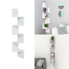 Corner Wall Shelf Unit 5 Tier Wall Storage Organiser Floating Shelves Bookshelf