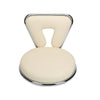 2× White Bar Stools Faux Leather Barstool Kitchen Pub Stool Breakfast Bar Chair
