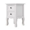 White Bedside Table With Drawer Cabinet Bedroom Furniture Storage Nightstand