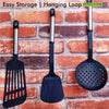 5 Pcs Kitchen Nylon Cooking Utensils Set Non-stick Turner Black