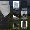 Waterproof Double Sleeping Bag Outdoor Camping Single Convertible W/ Pillows&Bag
