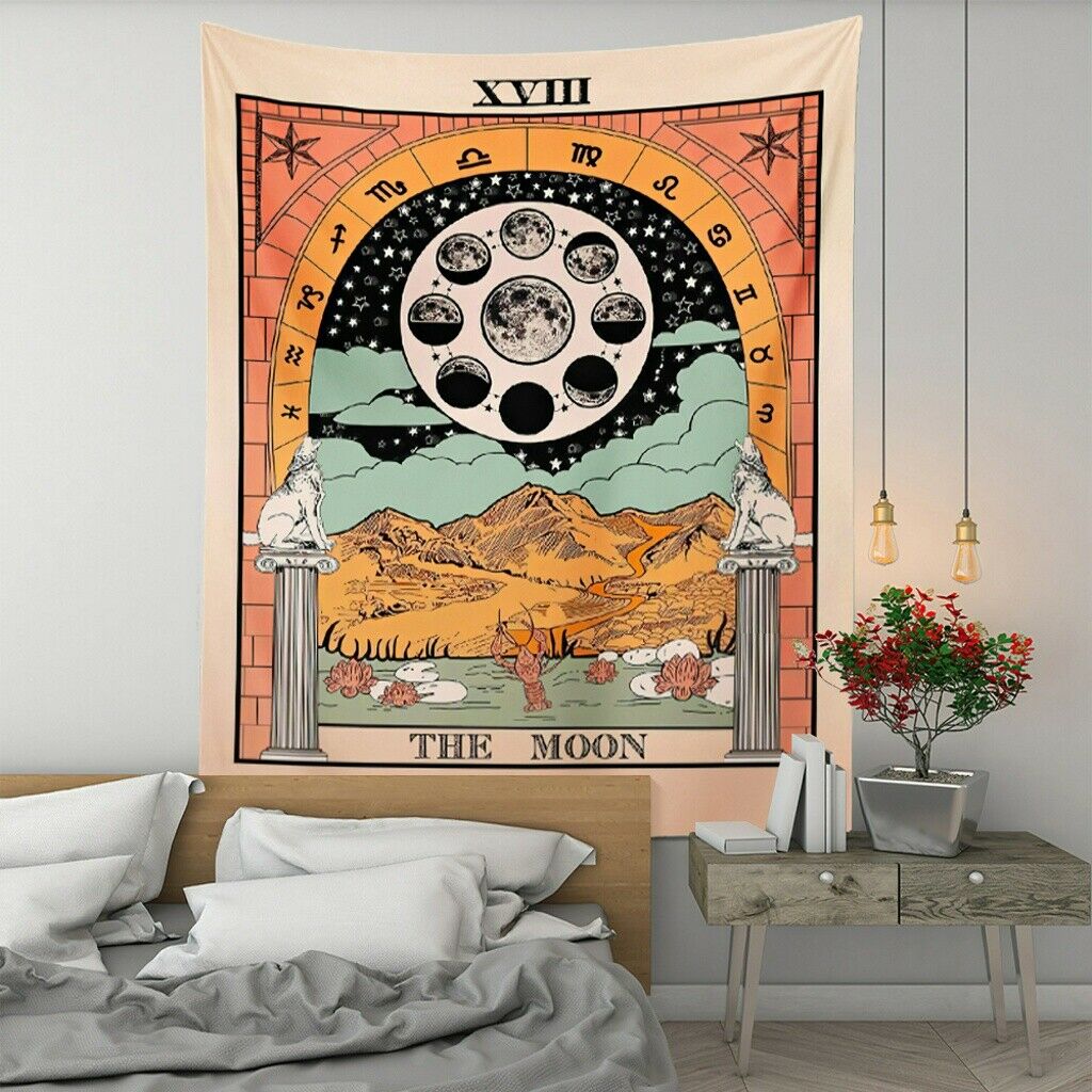 The moon tarot tapestry sale