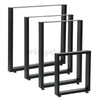 2x Industrial Steel Table Legs Metal Square Shape Dining/Bench/Coffee Table Desk