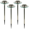 4 x 55cm Tall LED Solar Powered Outdoor Garden Lights Garden Pathway Lamp Post